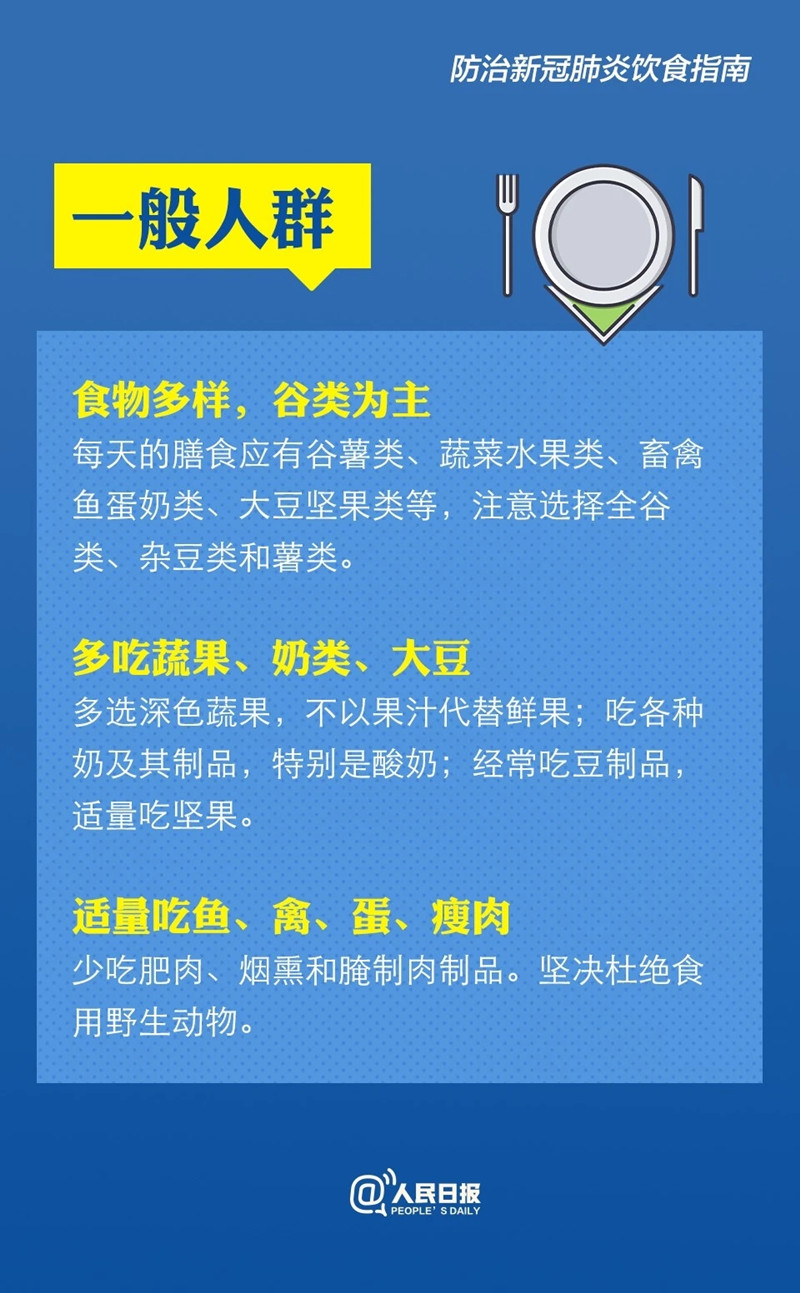 防治新冠肺炎怎么吃？卫健委膳食指南来了！