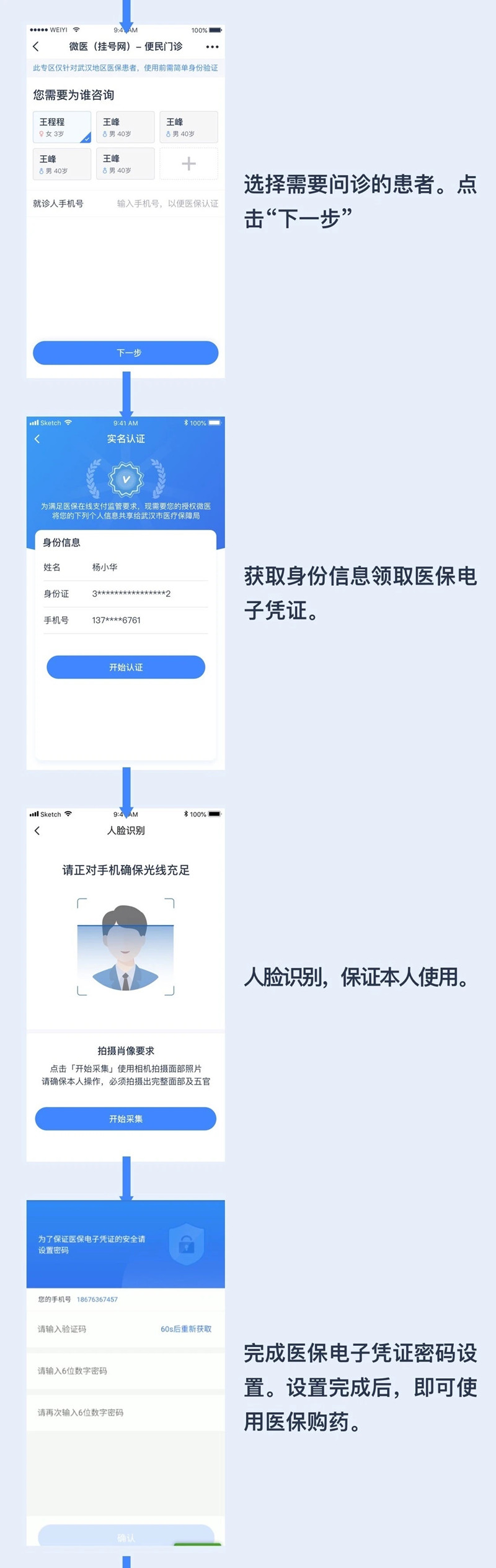 武汉人刷脸可领医保电子凭证，网上复诊买药更快