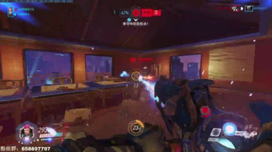 毛毛：玩会儿守望，小号补位上分，加油！ 2017-09-22 17点场