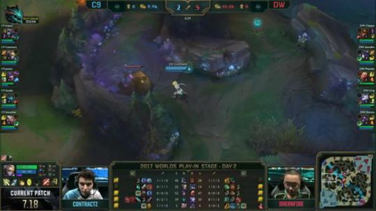 S7入围赛单边信号-C9 VS DW