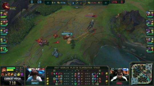 S7入围赛单边信号-C9 VS LYN 1