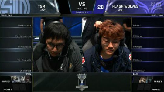 S7小组赛第二轮TSM VS FW-10.14