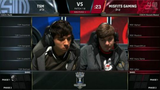 S7小组赛第二轮TSM VS MSF-10.14