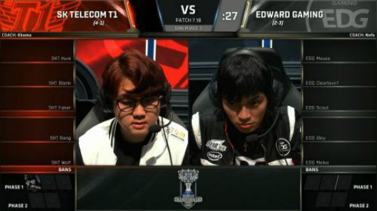 S7小组赛第二轮SKT VS EDG-10.15