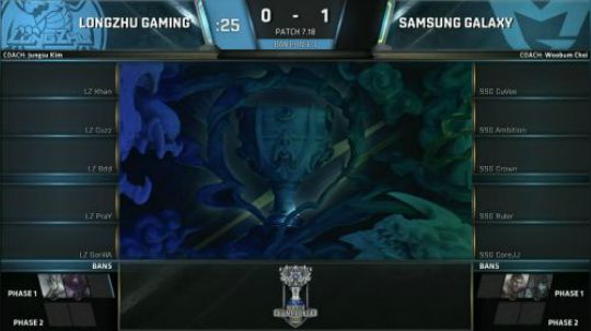 英雄联盟S7总决赛八强赛LZ VS SSG 第二场
