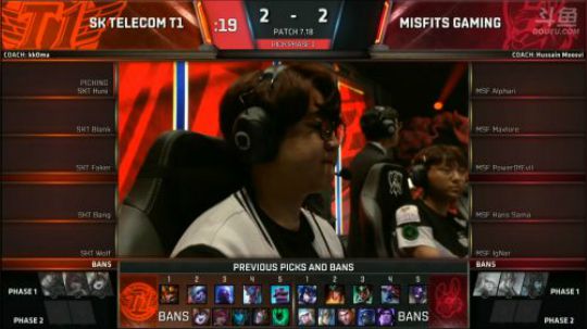 英雄联盟S7总决赛八强赛SKT VS MSF 第五场