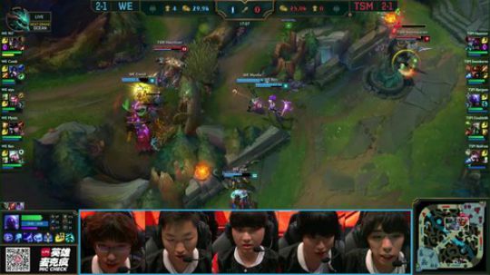【英雄联盟赛事】团战麦克疯WE VS TSM