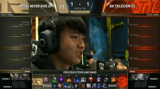 英雄联盟S7总决赛半决赛RNG VS SKT 第三场