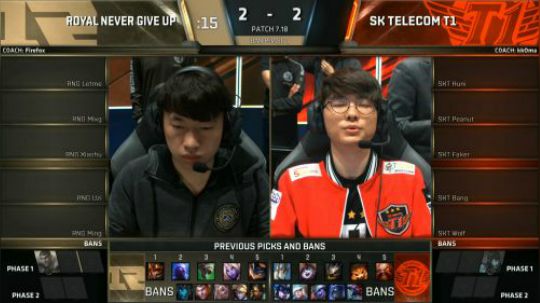 英雄联盟S7总决赛半决赛RNG VS SKT 第五场