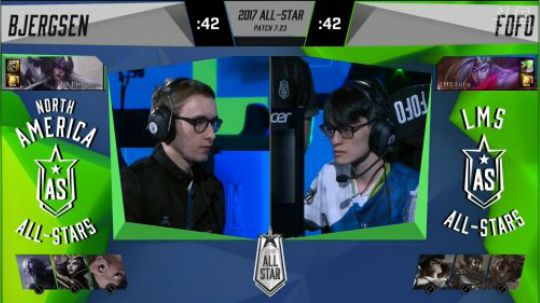 2017英雄联盟全明星SOLO Bjergsen VS Fo