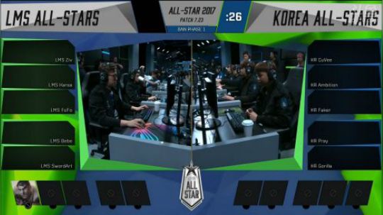 2017英雄联盟全明星 LMS VS LCK 12.08