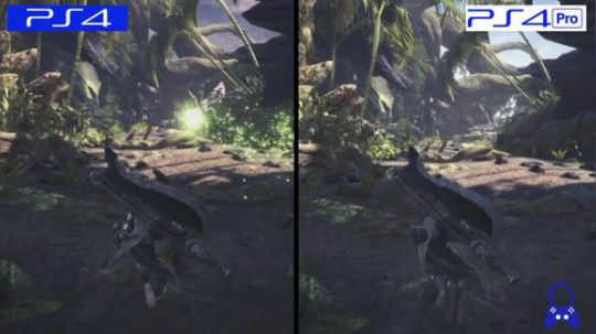 怪物猎人世界  PS4 vs PS4 Pro 画质对比