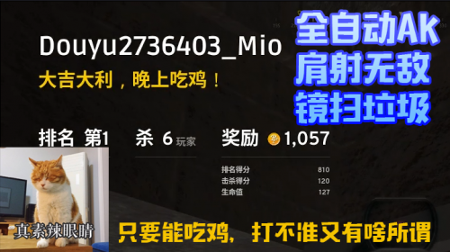 171220-AK很好用可惜用不好但照样单排吃鸡哼