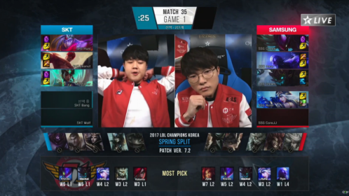 SKT vs SSG 01 2017LCK春季赛 02.16