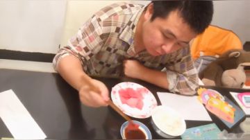 金枪鱼刺身配白饭