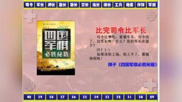 弹子讲棋之比完司令比军长