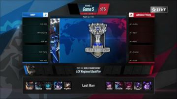 2017LCK冒泡赛AFS vs MVP 08.28日 05