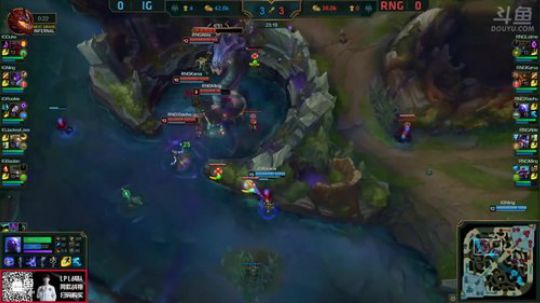 RNG VS IG 第一场精彩回顾  RNG强行开龙