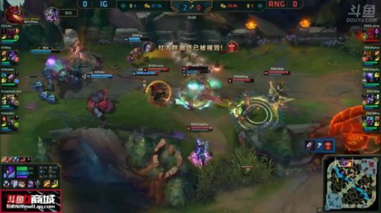 RNG VS IG 第一场精彩回顾  发条空蓝闪现进场