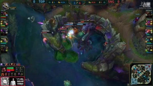 SNG vs TOP 第一场精彩瞬间 SNG大龙一换四