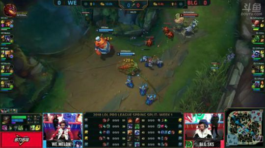 2018LPL春季赛WE vs BLG第一场-01.21