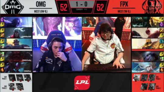 2018LPL春季赛OMG vs FPX第二场-01.21
