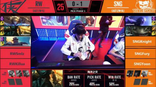 2018LPL春季赛RW vs SNG第二场-01.21