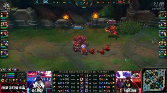 2018LPL春季赛JDG vs RNG第一场-01.27