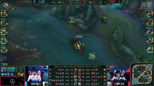 2018LPL春季赛TOP vs LGD第二场-01.30
