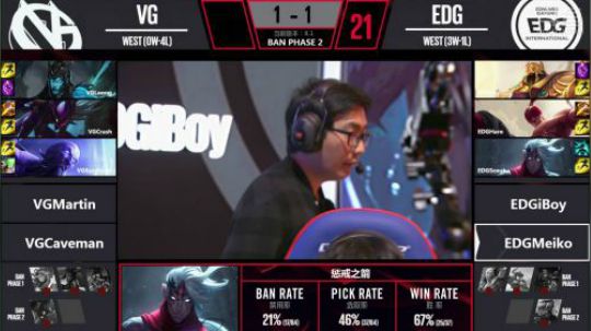 2018LPL春季赛VG vs EDG第三场-02.02