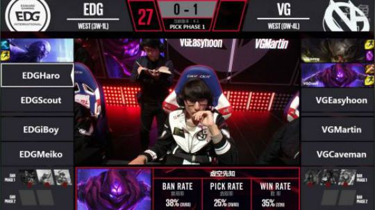 2018LPL春季赛VG vs EDG第二场-02.02
