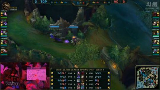 2018LPL春季赛TOP vs VG第一场-02.23