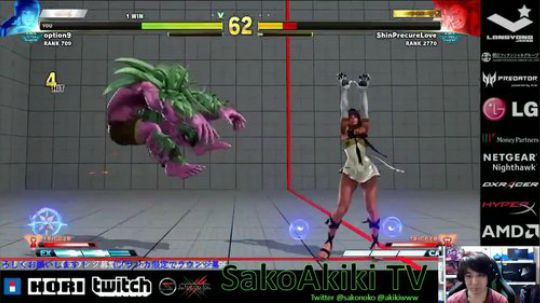 街霸5AE神之手的天秀!SAKO的Menat花式滑铲对空!