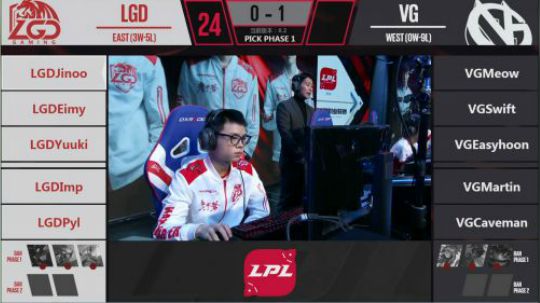 2018LPL春季赛VG vs LGD第二场-03.02