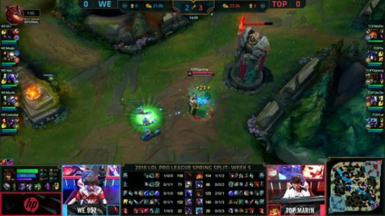 2018LPL春季赛WE vs TOP第一场-03.04