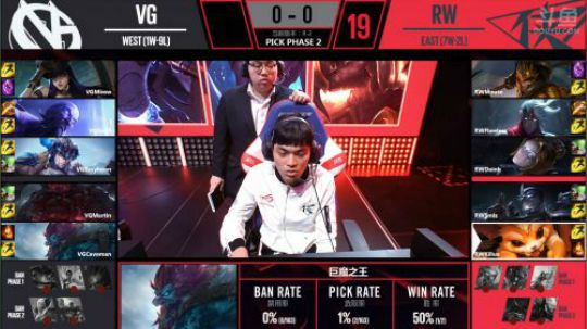 2018LPL春季赛VG vs RW第一场-03.06