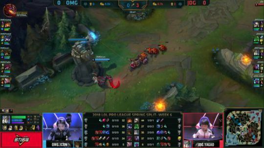 2018LPL春季赛JDG vs OMG第一场-03.10
