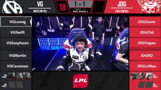 2018LPL春季赛VG vs JDG第三场-03.14
