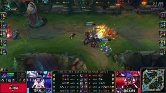2018LPL春季赛EDG vs TOP第三场-03.14