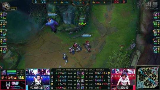 2018LPL春季赛VG vs JDG第一场-03.14