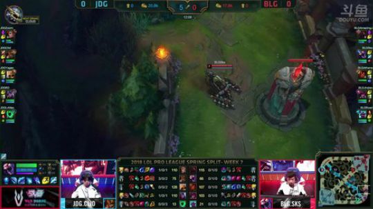 2018LPL春季赛-JDG vs BLG第一场-03.17