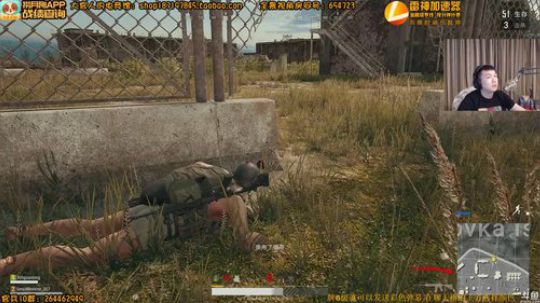 我在斗鱼看解放大官人直播吃鸡游戏