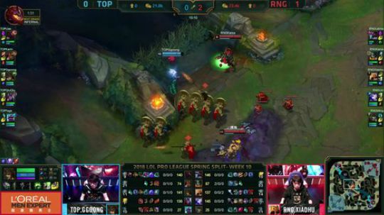 2018LPL春季赛RNG vs TOP第二场-04.07