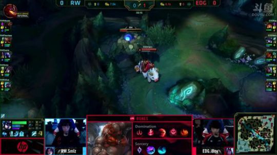 斗鱼主播解说LPL半决赛EDGvsRW01