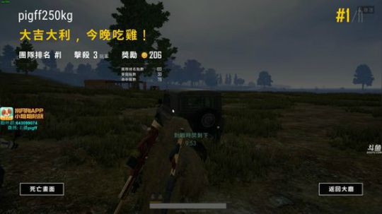 我在斗鱼看pigff直播吃鸡游戏