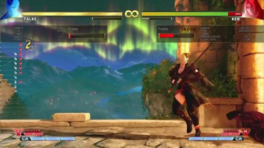 版边的追打和压制起身不错!街霸5新角色Falke版边C康套路