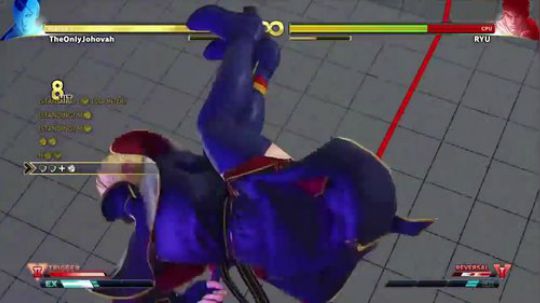 棍子小姐姐的基本连段!街霸5新角色Falke挑战模式了解一下