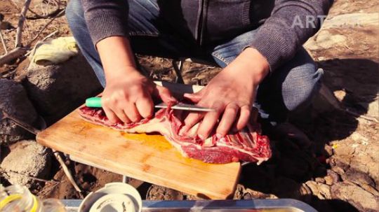 【美食 蒙古 新奇 减肥】粪堆里出来的烤肉（警告：就餐时慎入
