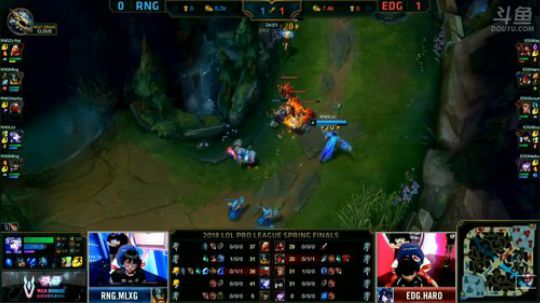 鹌鹑，淑怡，joker解说总决赛RNGvsEDG-第二场