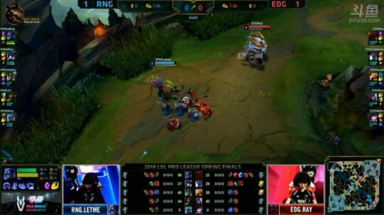 鹌鹑，淑怡，joker解说总决赛RNGvsEDG第三场